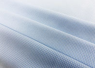労働者の青い点検のために明白に編む100%のポリエステル ワイシャツの生地のゆがみ