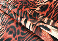 260GSM Velboa Polyester Velvet Fabric For LadyのDress Tiger Pattern 150cm Width