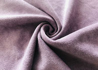 400GSM衣類のタロイモの紫色のための伸縮性がある92%ポリエステル倍のスエード材料