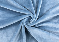 210GSM柔らかいプラシ天のおもちゃの生地100%のポリエステルゆがみによって編まれる青い色
