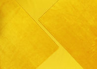 220GSMおもちゃの付属品のための柔らかいマイクロ ポリエステル生地/こはく色の黄色いビロードの生地