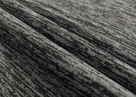 180GSMヨガの摩耗のHeatherの灰色のための伸縮性がある92%ポリエステルゆがみのよこ糸の編む生地