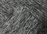 180GSMヨガの摩耗のHeatherの灰色のための伸縮性がある92%ポリエステルゆがみのよこ糸の編む生地