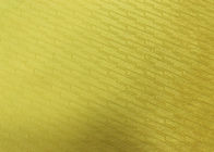 210GSM柔らかい100%のポリエステルによって浮彫りにされるパターン マイクロ ビロードの生地-黄色