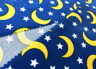 家の織物のための140GSM綿ビロードの生地水印刷によっては星パターンがうろつきます