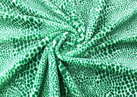 210GSM家の織物の緑のヒョウの印刷物のための100%のポリエステル羊毛材料