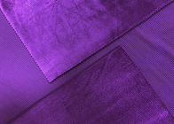 200GSMズボンの付属品94%ポリエステルのための伸縮性がある紫色のコーデュロイの生地