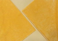 ビロードの生地材料280GSM 92%ポリエステルマイクロファイバーの暗く黄色いビロード