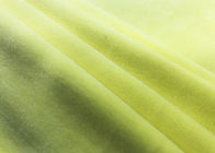 300GSMゆがみの編む伸張のビロードの生地薄黄色の色92%ポリエステル
