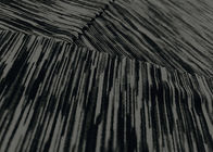 92%ヨガのために編むマイクロ ポリエステル生地の伸縮性があるよこ糸はHeatherの木炭に着せます