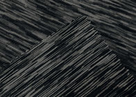 92%ヨガのために編むマイクロ ポリエステル生地の伸縮性があるよこ糸はHeatherの木炭に着せます